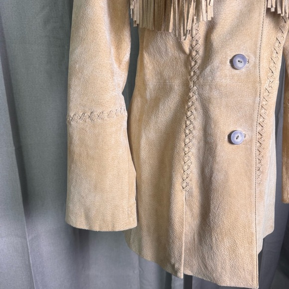 Panhandle Slim Vintage 100% Leather Western Fringe Jacket - Picture 3 of 9